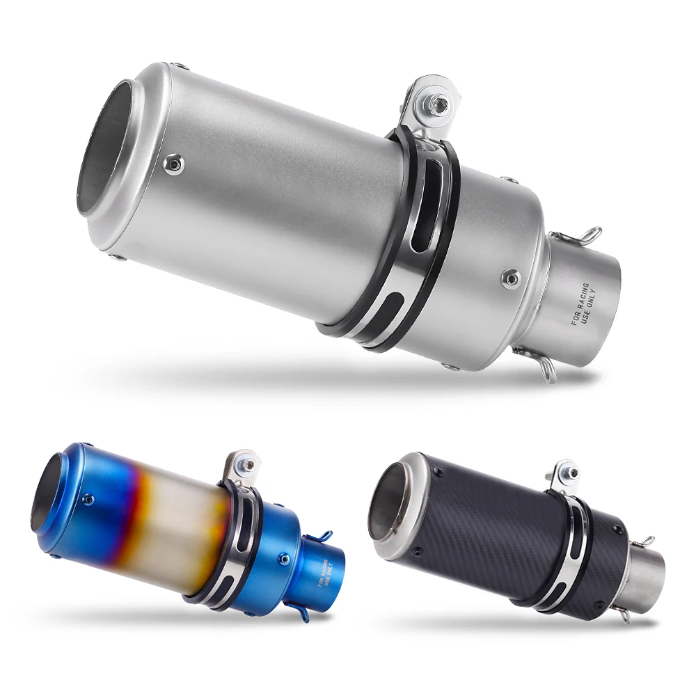 Silenciador de escape universal 51/60 mm para moto estilo GP - imagen 2