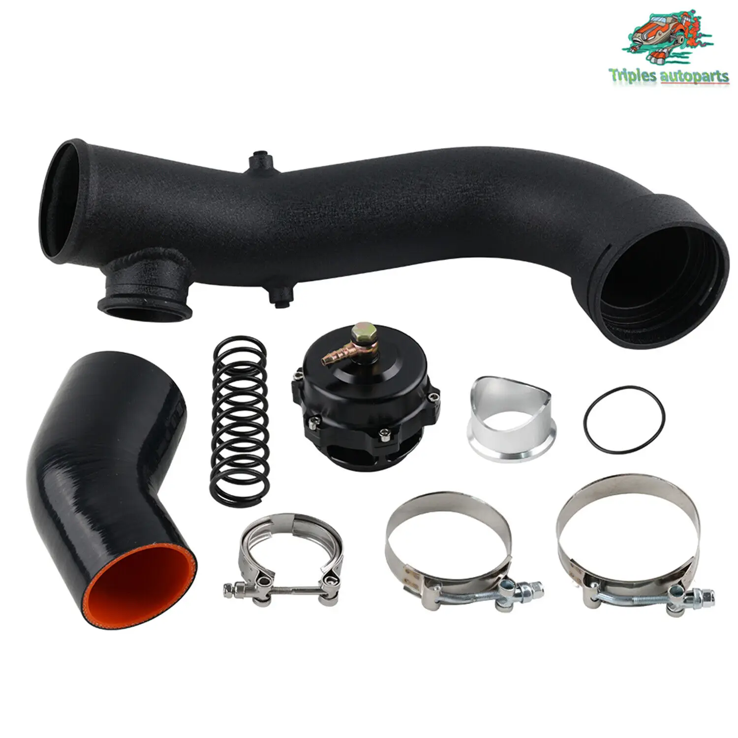 Tubo de carga para BMW N54 335i con válvula de descarga - imagen 4