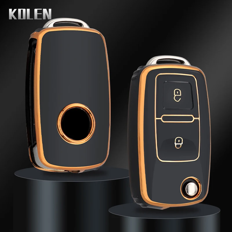Funda protectora TPU para llave Volkswagen botones Polo Golf Passat