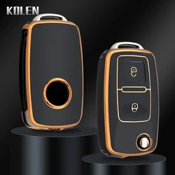 Funda protectora TPU para llave Volkswagen botones Polo Golf Passat