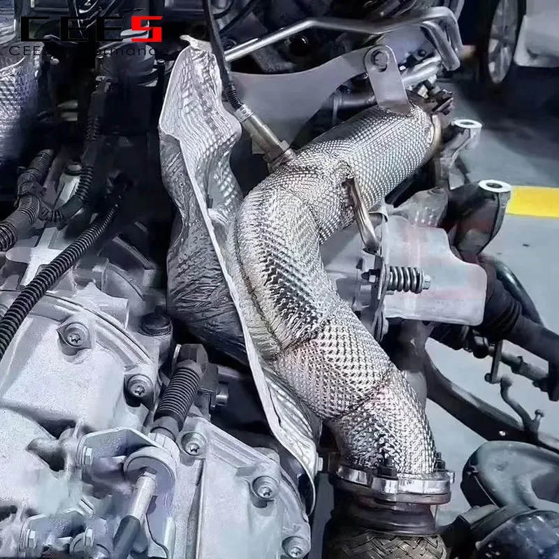 Downpipe alto rendimiento Porsche Macan 3.0T S/Turbo - Acero inoxidable - imagen 3