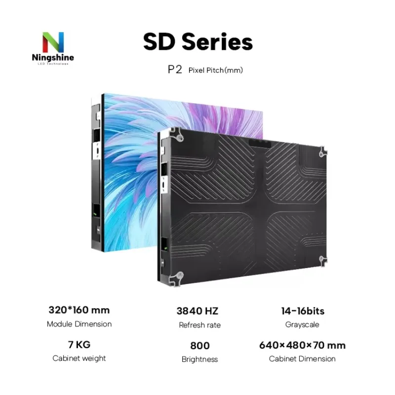 Panel LED P2 fijo 4K para videowall publicitario interior - imagen 2