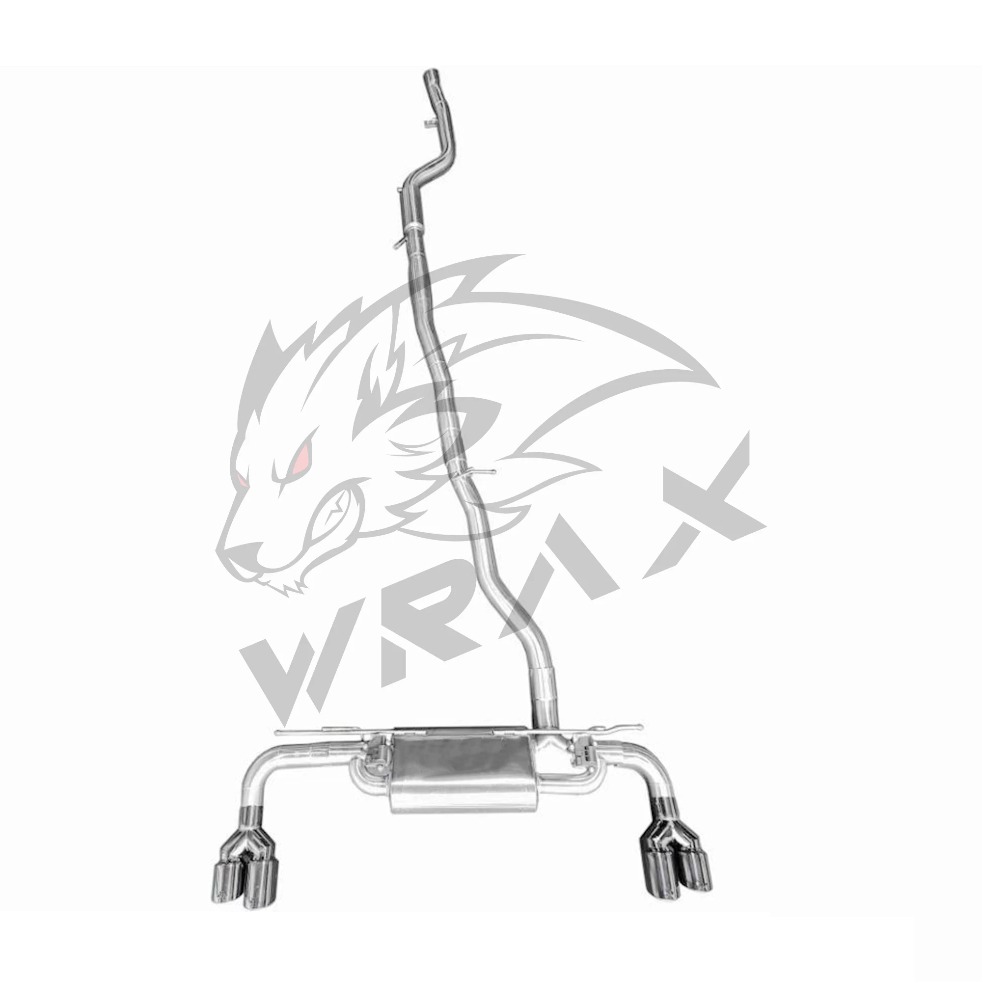 WRAX válvula Catback de acero inoxidable para BMW 525i 528i 530i 540i G30 G38L 2,0 T 3,0 T sonido conmutable escape deportivo - imagen 4