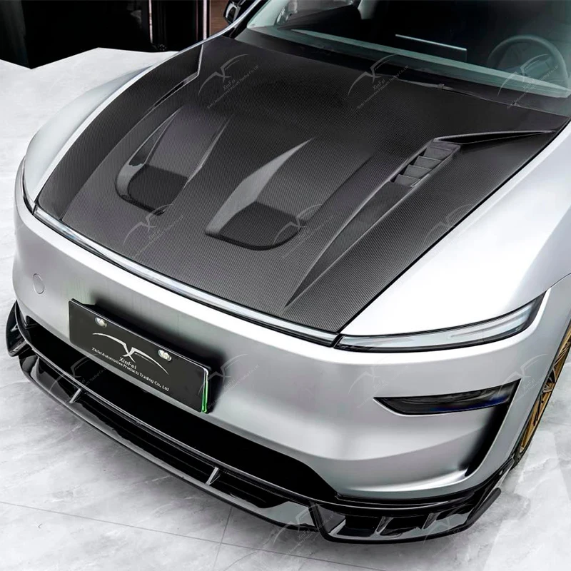 Capó de coche de fibra de carbono adecuado para el modelo Y, Kit de carrocería, actualización de piezas exteriores de coche, modificación, estilo CMST - imagen 4
