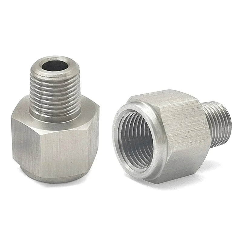 Adaptador manómetro de aceite acero inox 1/8NPT macho a M12x1.0 - imagen 5