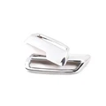 a pair of silver
