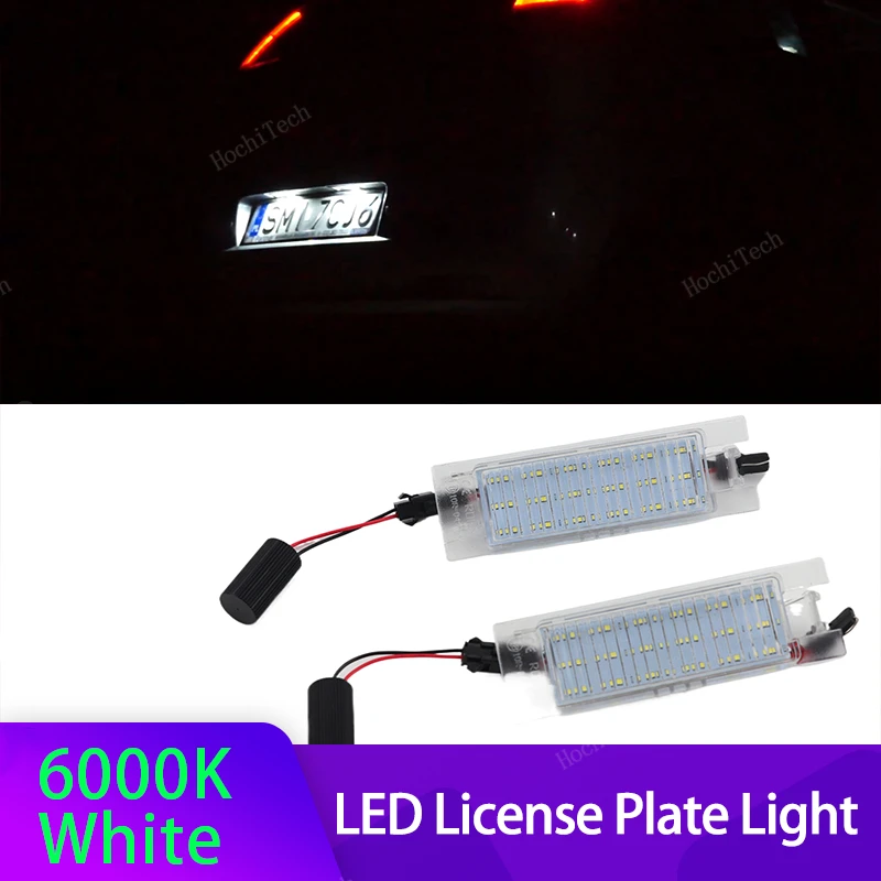 Luz LED Canbus de matrícula para Fiat Bravo, Punto, 500L y Tipo