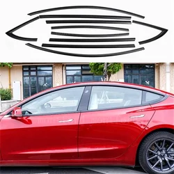 Molduras de ventana efecto carbono para Tesla Model 3 y Model Y