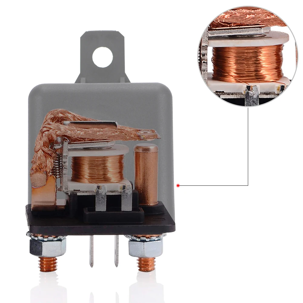 Relé de arranque de alta corriente 200A 100A 12V 24V potencia automotriz relé de arranque de corriente pesada relé de coche PQY-ESV04 - imagen 5