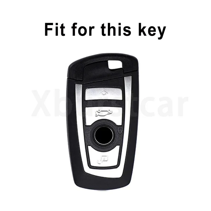 Funda llave coche TPU con soporte y borde dorado BMW Serie 1 3 5 - imagen 2