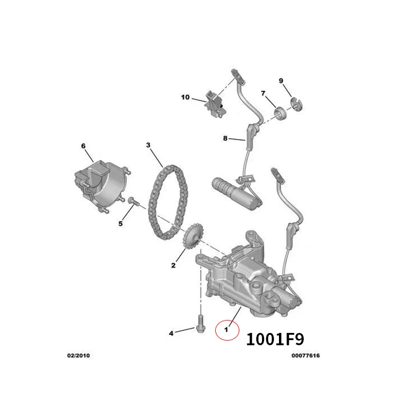 764737680 Bomba de aceite para Peugeot 308 y 508 1.6T - imagen 3