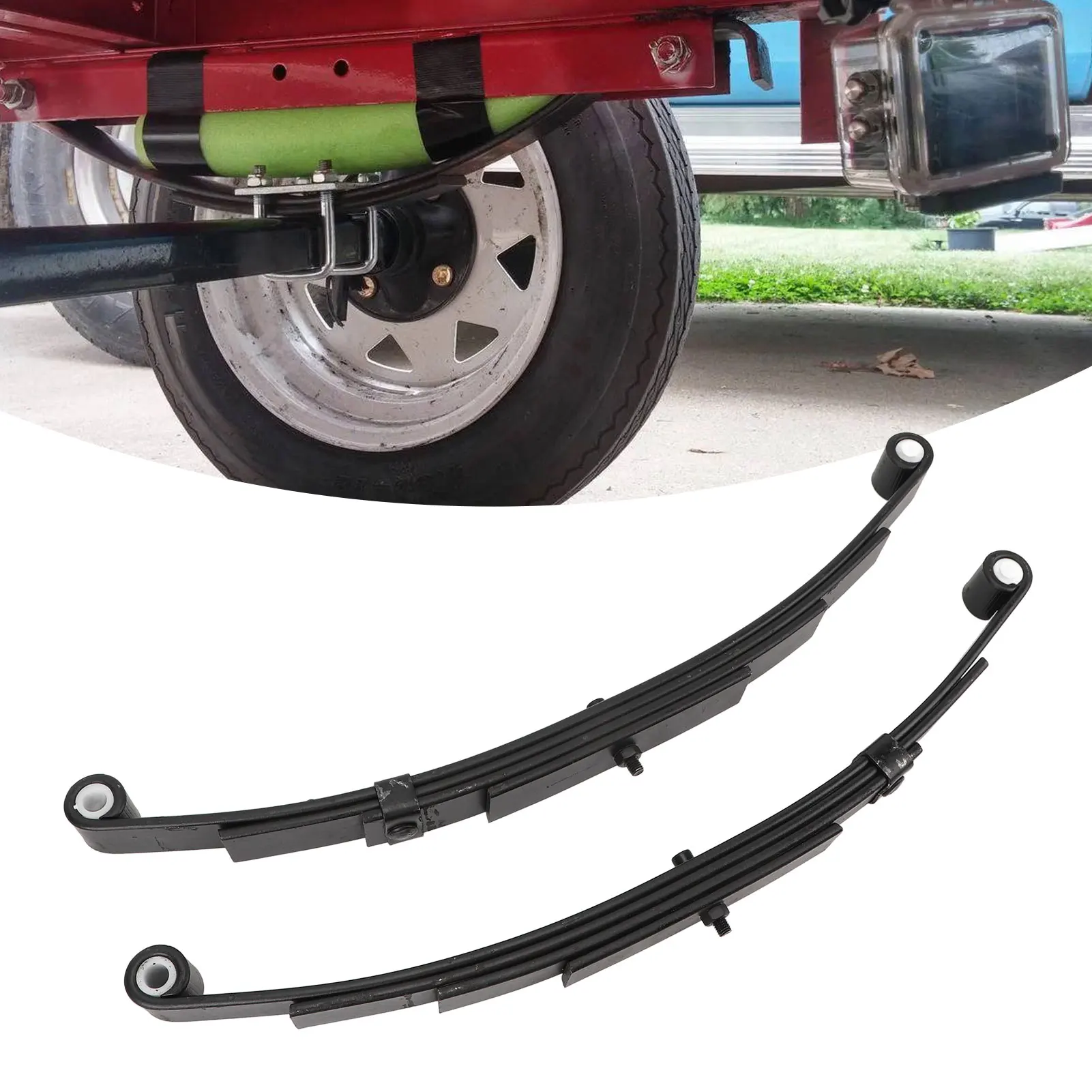 Kit de suspensión para remolque 3500 lb, eje único, ballesta 4 hojas