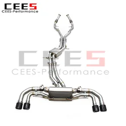 Escape cat-back Cees Turbo Sport con válvula para Porsche Cayenne 4.0T