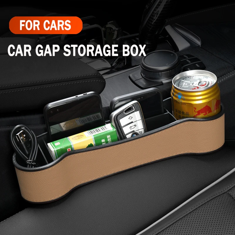 Organizador de hueco entre asiento y consola para coche