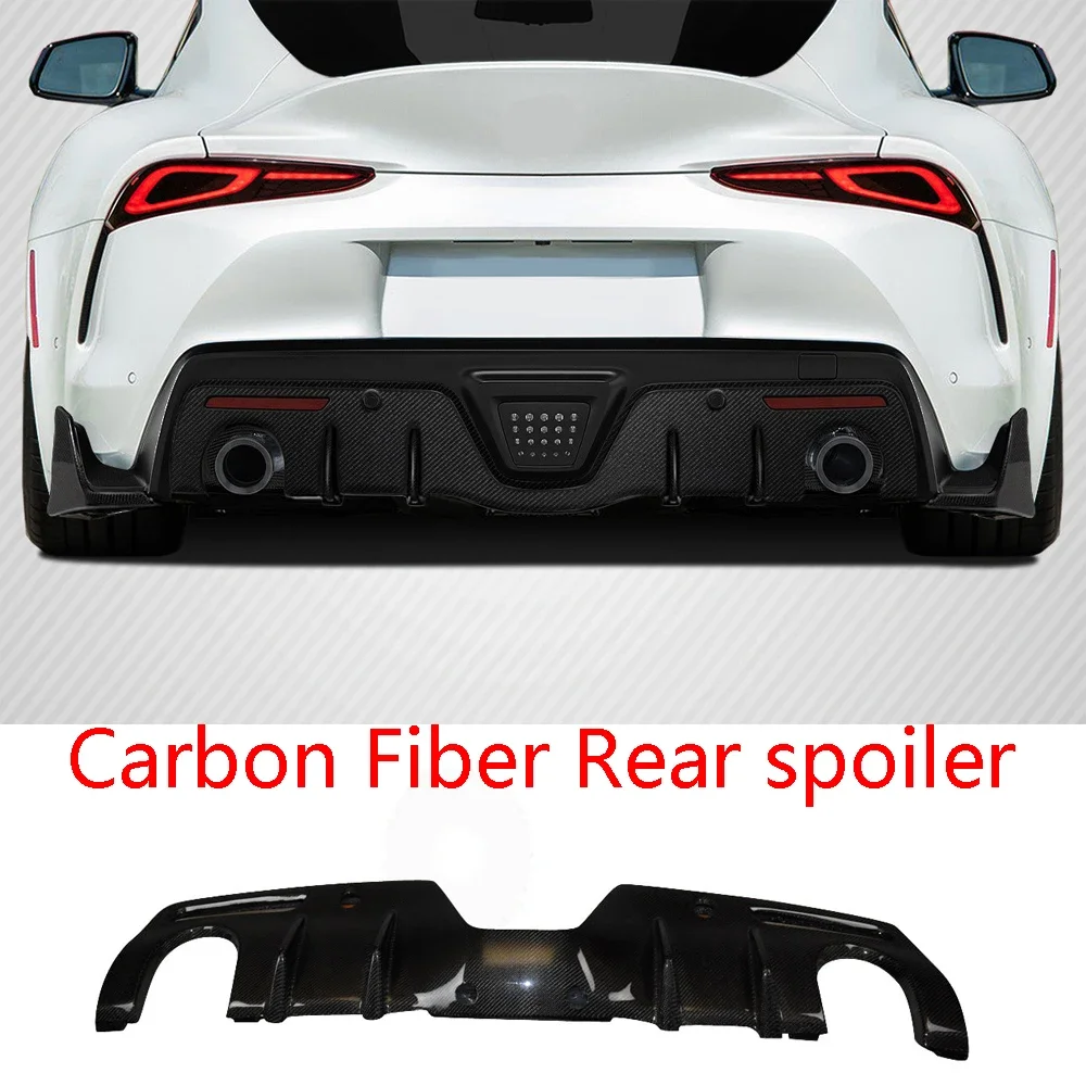 Alerón trasero instalado en un Toyota Supra