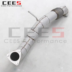 Tubo delantero recto CEES con silenciador para Honda Civic Type R FL5