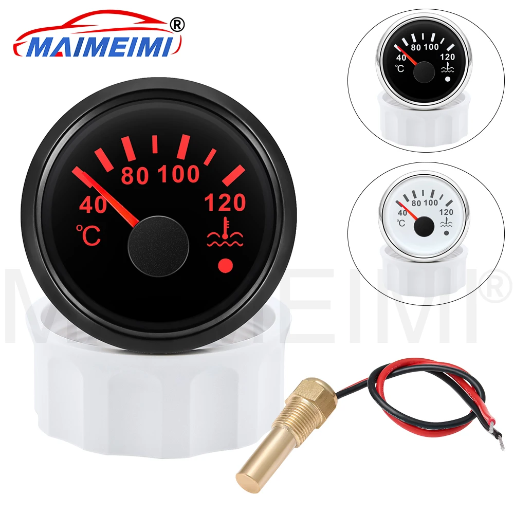 Reloj digital de temperatura del agua 40-120 °C impermeable con luz roja