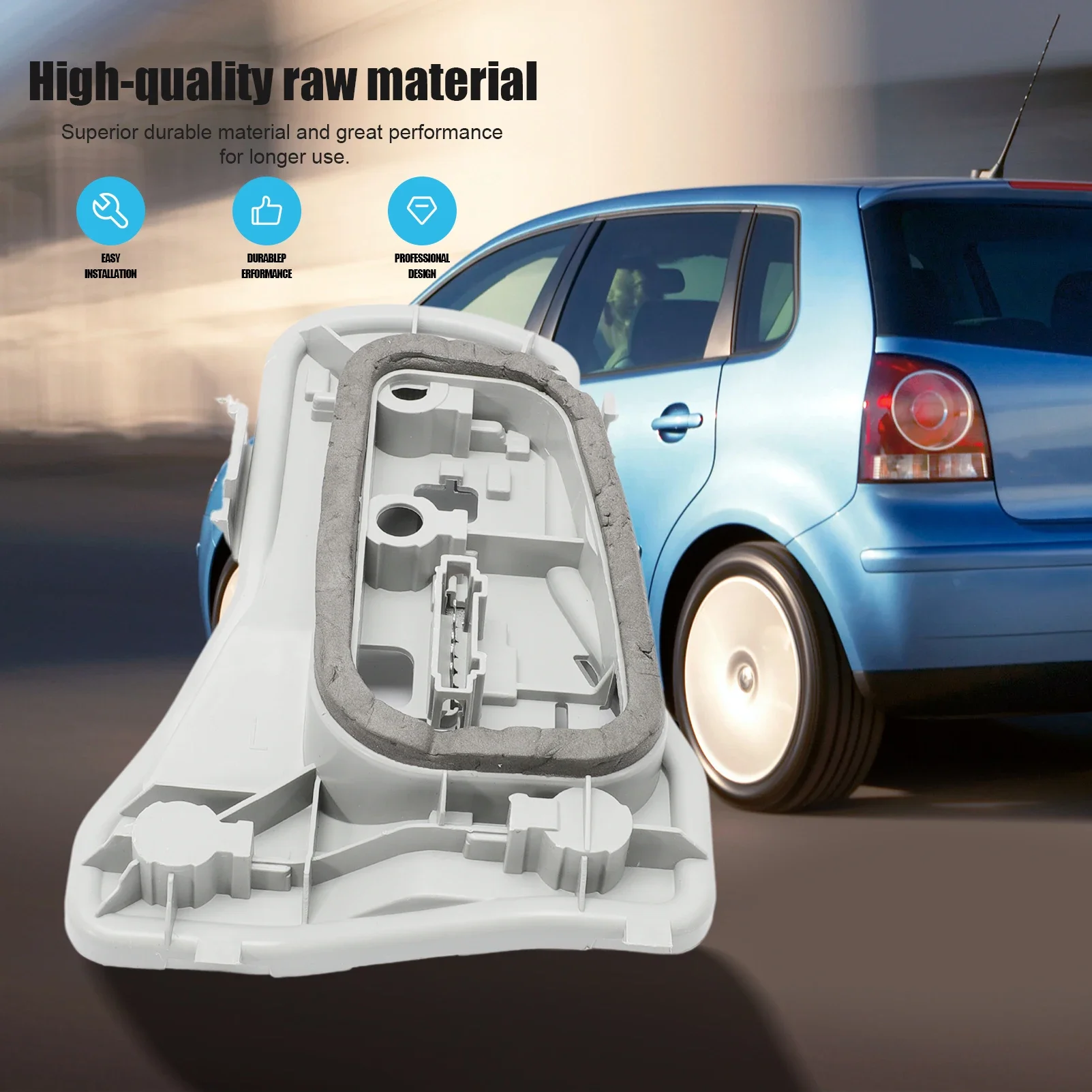 Portalámparas de luz trasera para Volkswagen Polo 9N