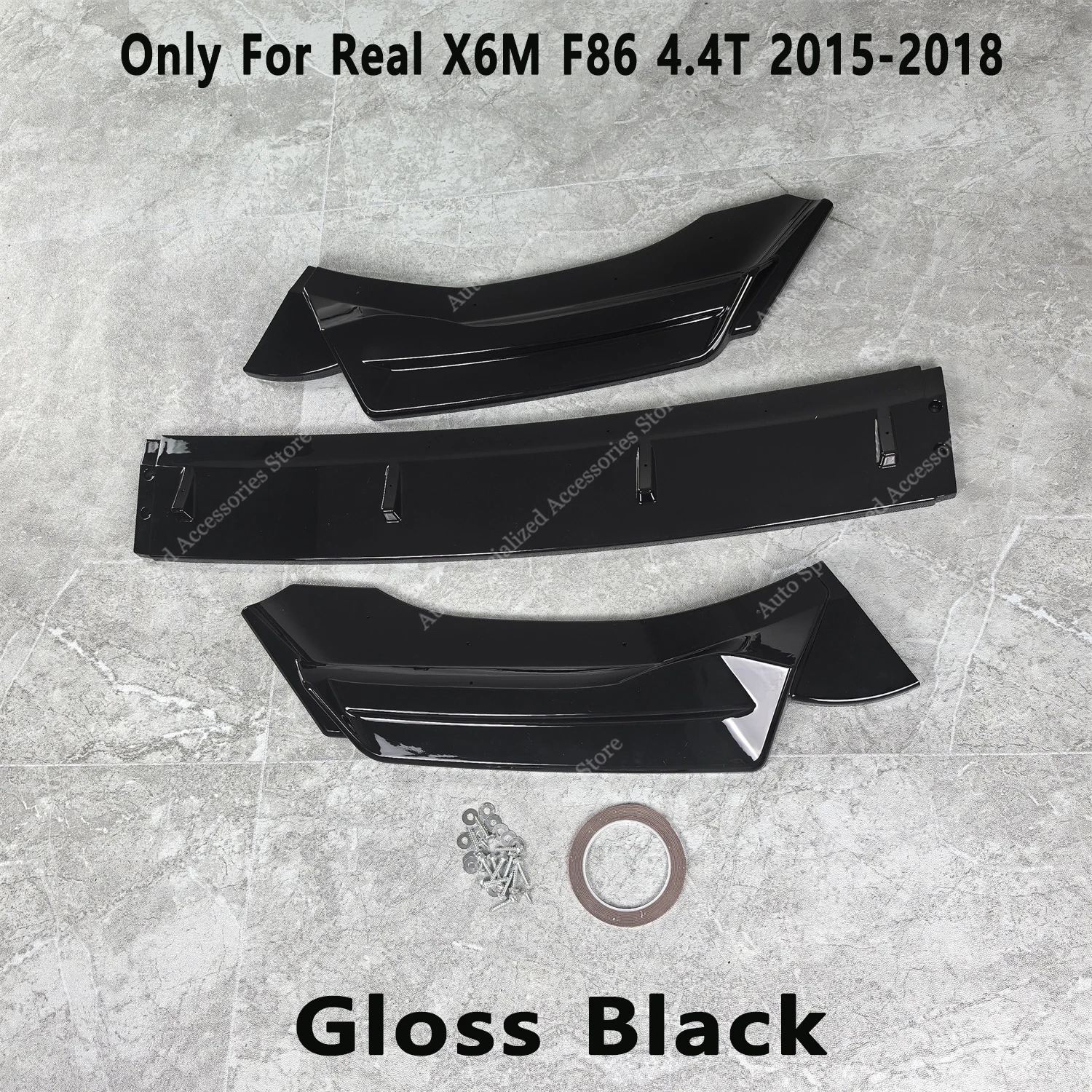 Acabado glossy black del divisor frontal