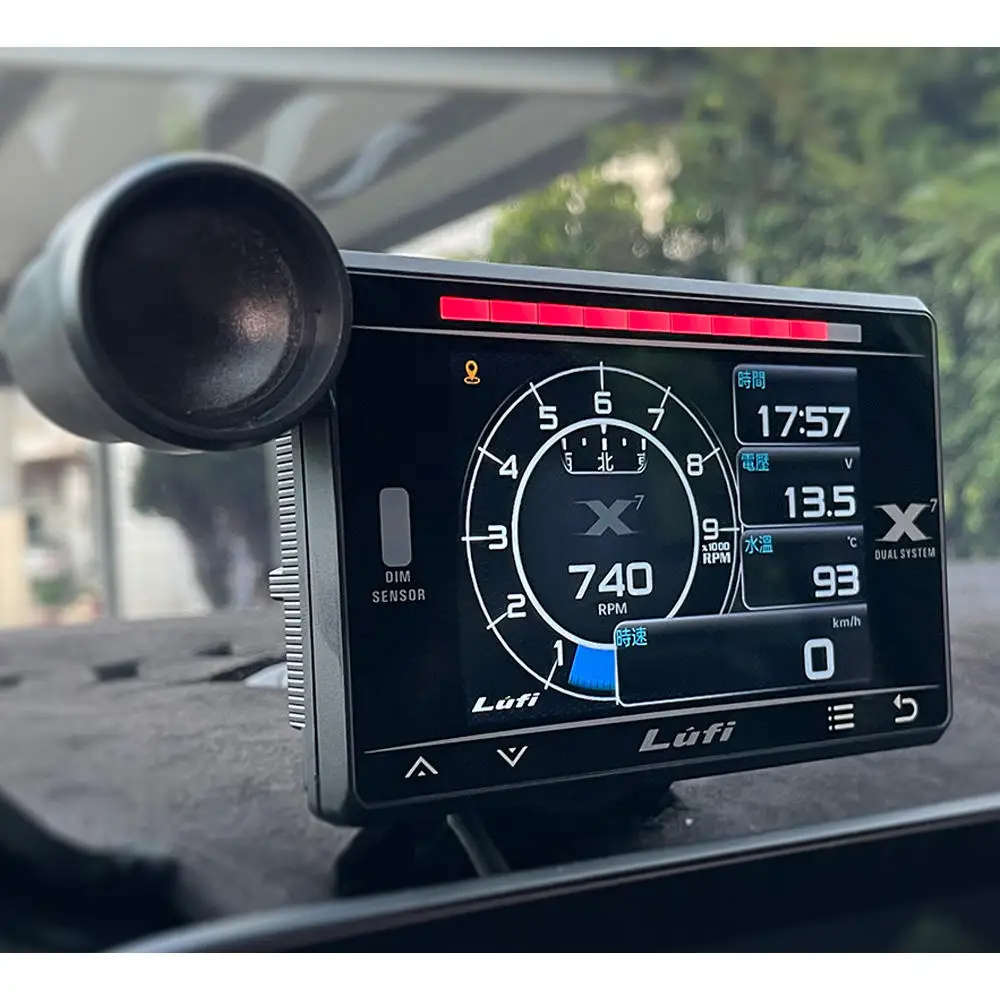 Display OBD LUFI X7 HUD – Temperaturas agua, escape y turbo