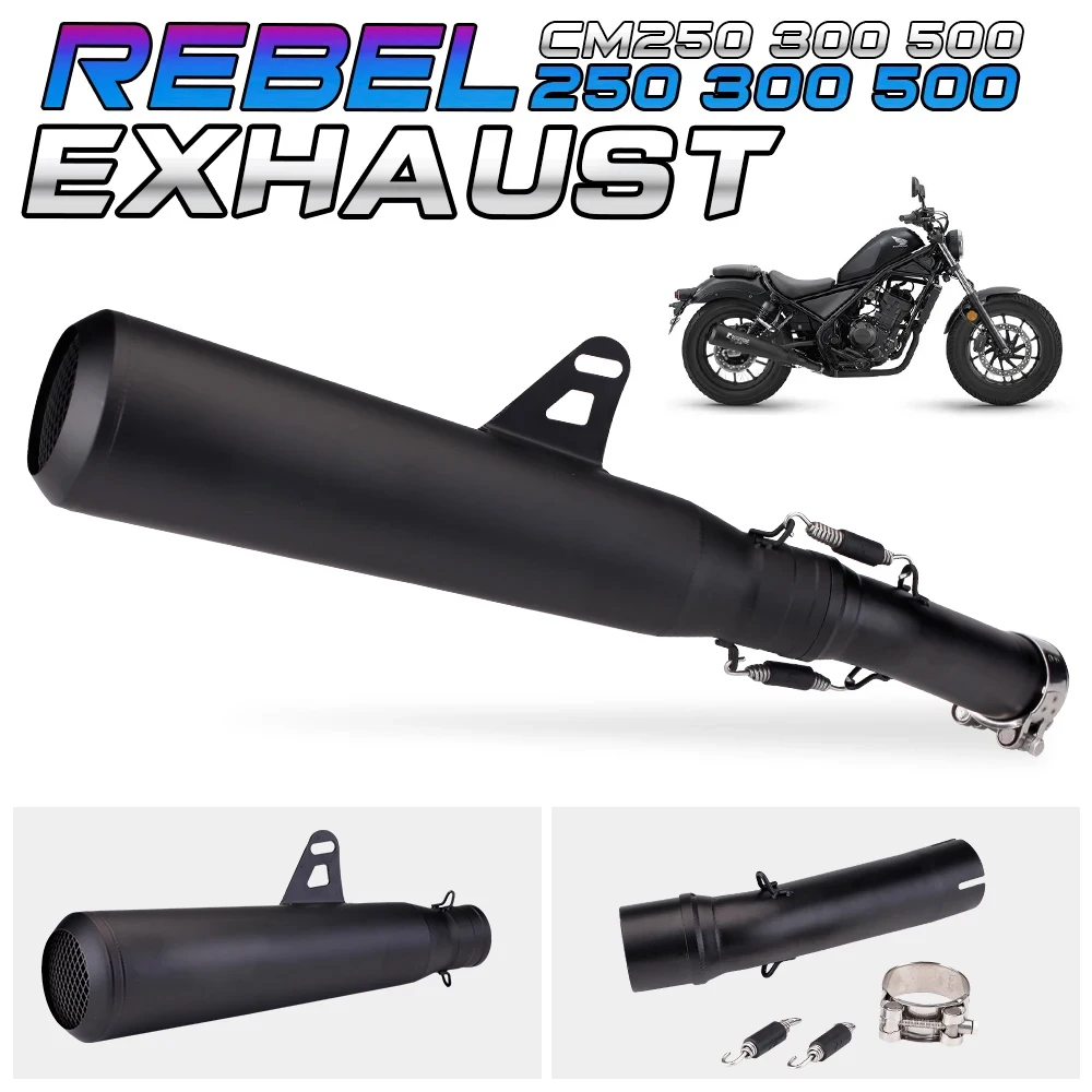 Escape deportivo Honda Rebel 250 – Silenciador moto carreras - imagen 4