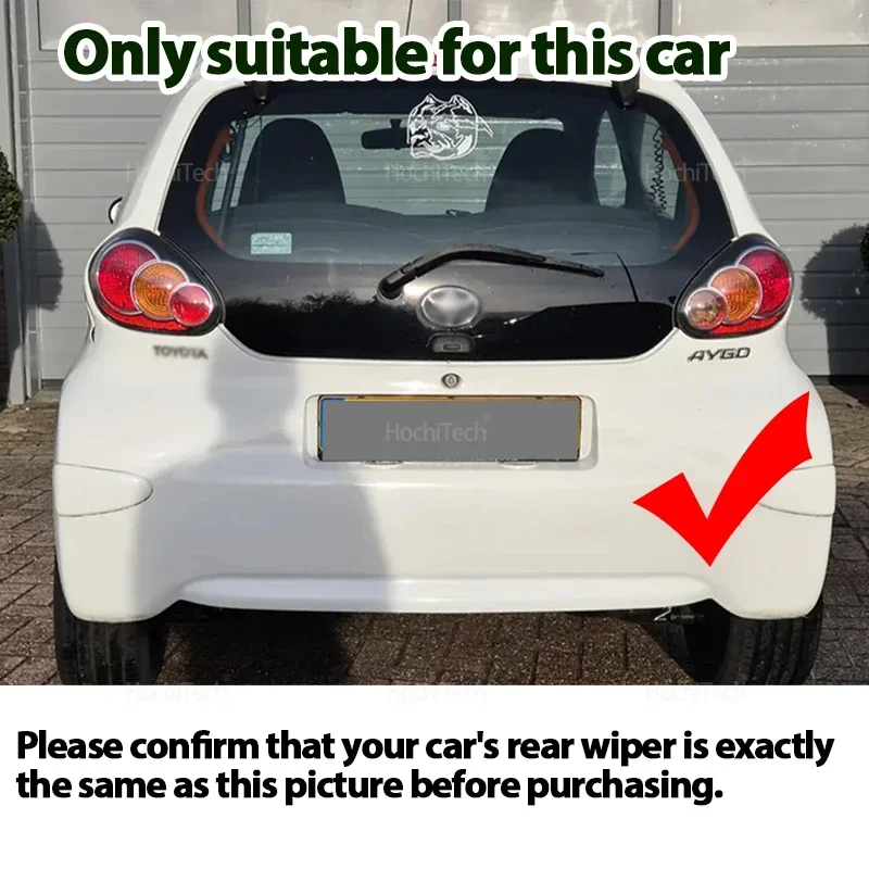 Brazo limpiaparabrisas trasero – Peugeot 107, Citroën C1 y Toyota Aygo - imagen 2