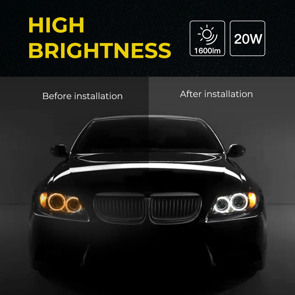LED Angel Eyes para BMW E90/E91 Serie 3 DRL multicolor 325i 328i 335i - imagen 4