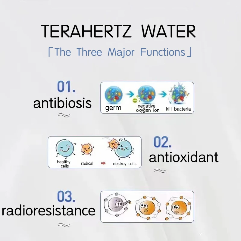 Terahert Resonancia Salud Productos para el agua Terapia THZ para beber Purificador de agua Dispositivo de actividad portátil - imagen 4