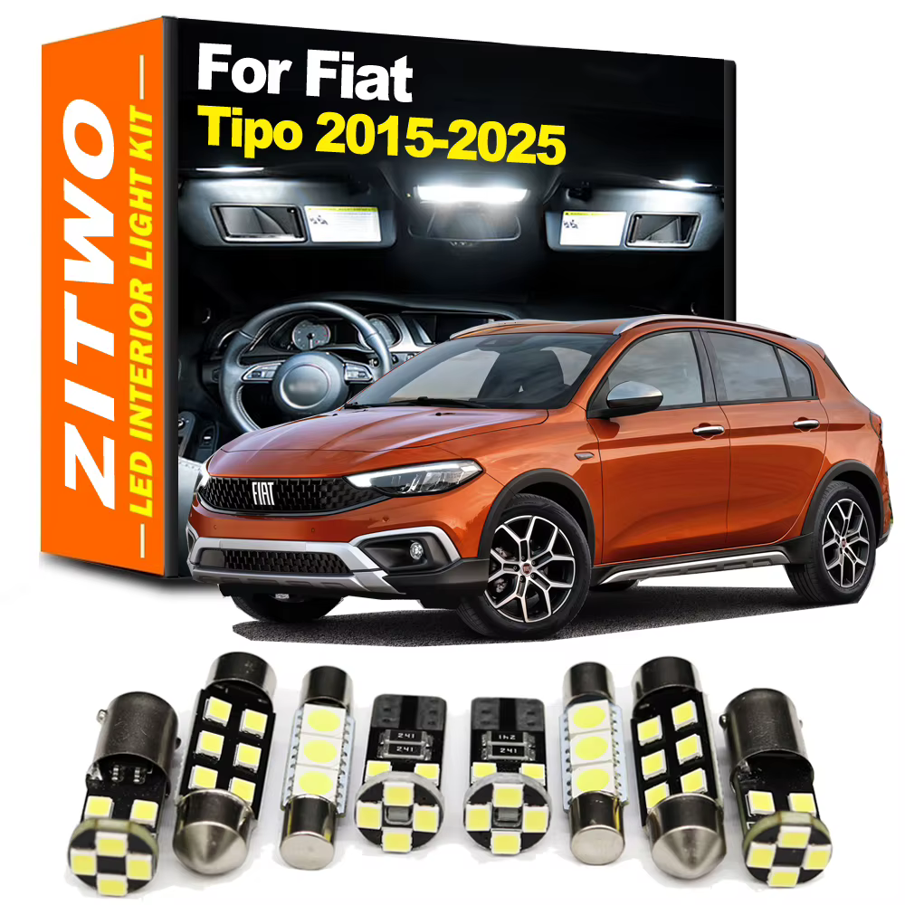 Kit bombillas LED interior Fiat Tipo Hatchback y Cross 2015-2025