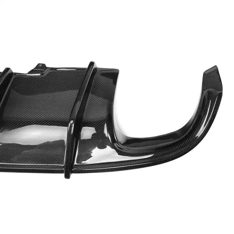 Difusor de labio trasero de carbono con luz para Audi A4 B8 2009-2012 - imagen 5