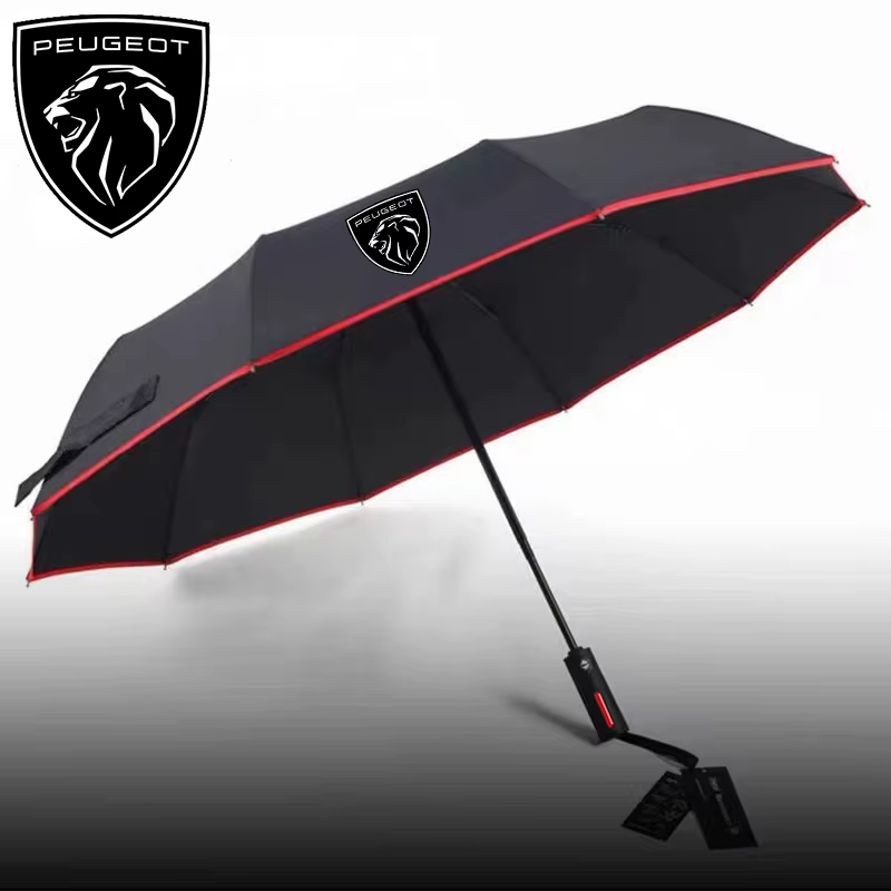 Paraguas plegable automático antiviento para coches Peugeot
