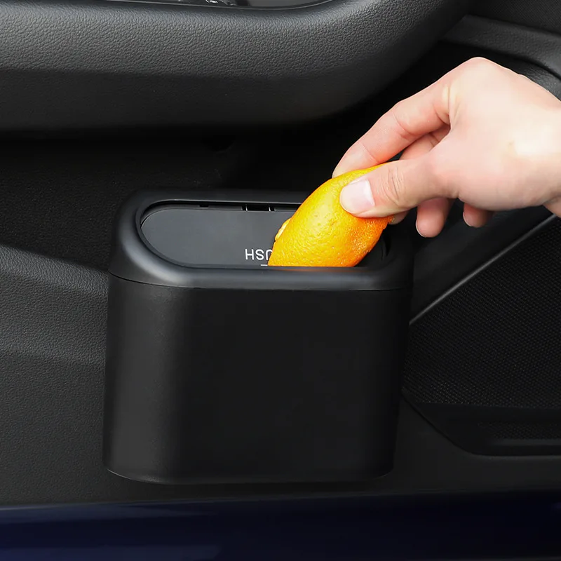 Cubo de basura para coche con tapa impermeable – Compatible Tesla - imagen 5