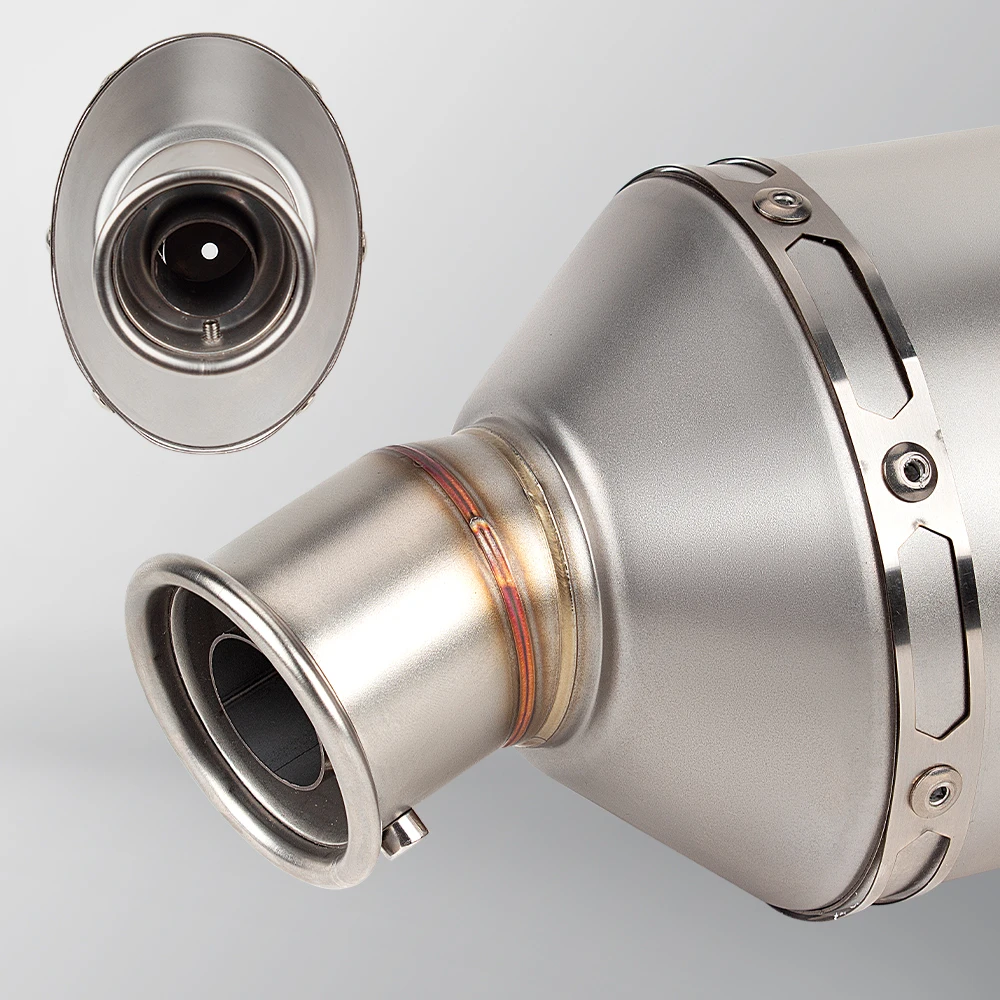 Escape Slip On CFMOTO 450MT ADV con silenciador y tubo enlace - imagen 5