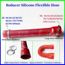 Manguito reductor flexible de silicona universal, diámetro variable