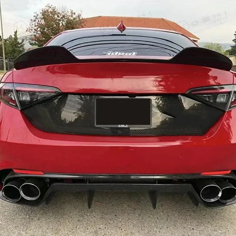 Alerón trasero de carbono real para Alfa Romeo Giulia - imagen 4