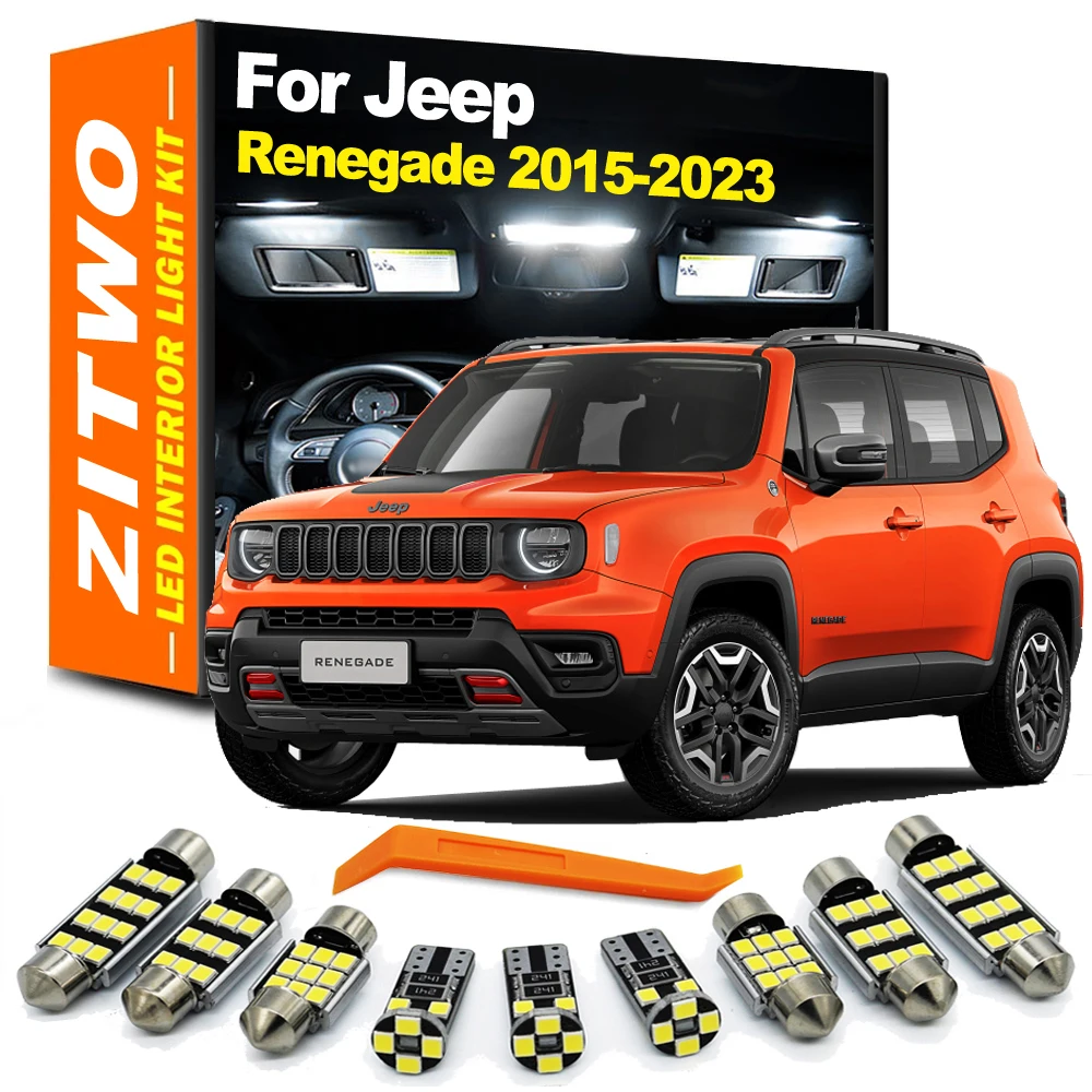ZITWO Kit de bombillas LED interiores para Jeep Renegade 2015-2023