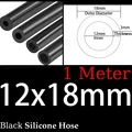 1m black 12x18mm