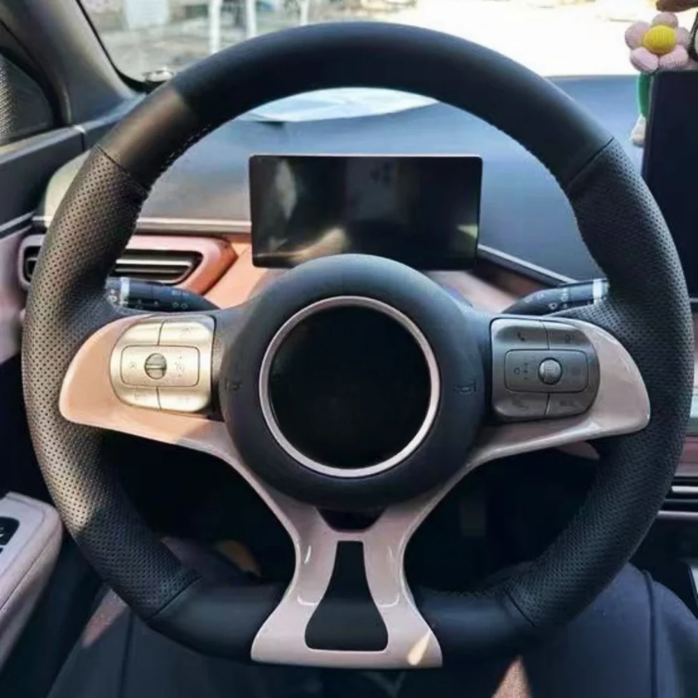 Funda Trenzada para Volante de Coche Personalizada, Suave, Apta para BYD Yuan Plus Dolphin 22-24-25 Atto 3