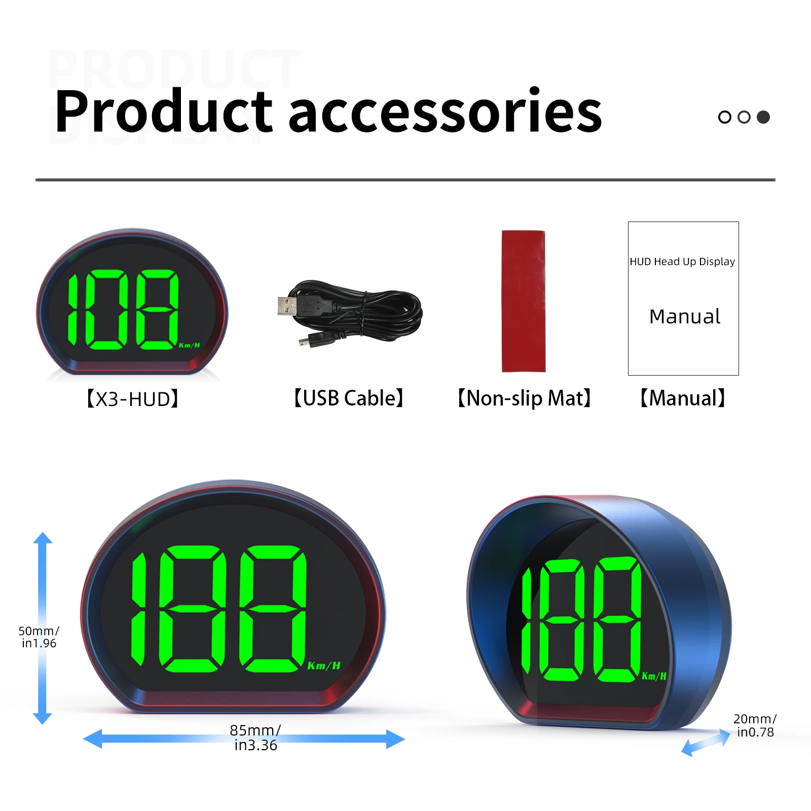 Velocímetro GPS HUD con pantalla LCD para coche, fácil instalación - imagen 4