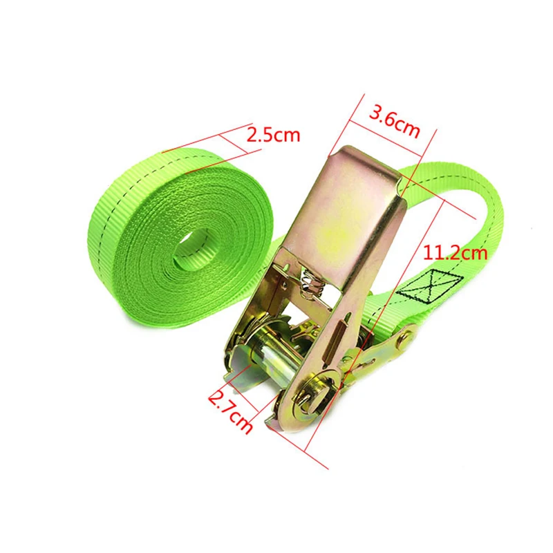 Correas de amarre con trinquete y hebilla metálica para carga - imagen 2