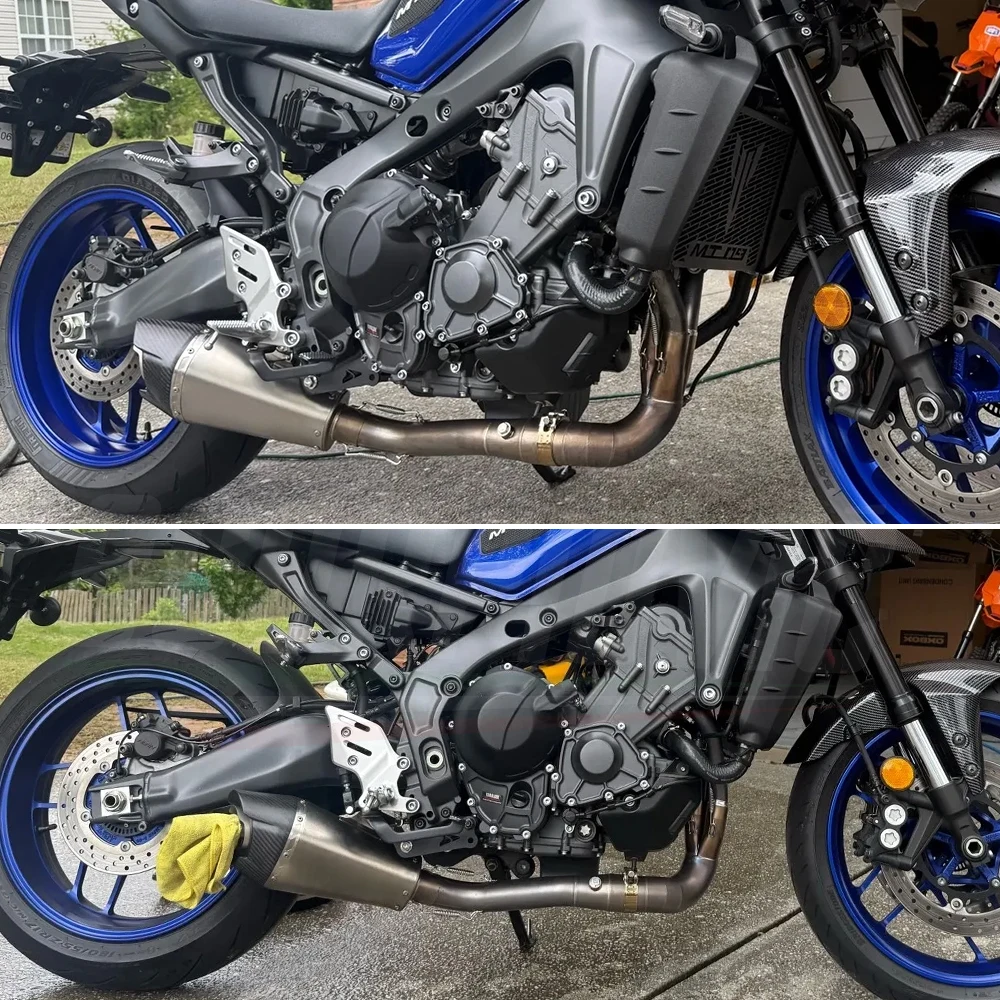 Tubo intermedio de escape 51 mm para Yamaha MT-09 y XSR900 GT 2024-2025 - imagen 2