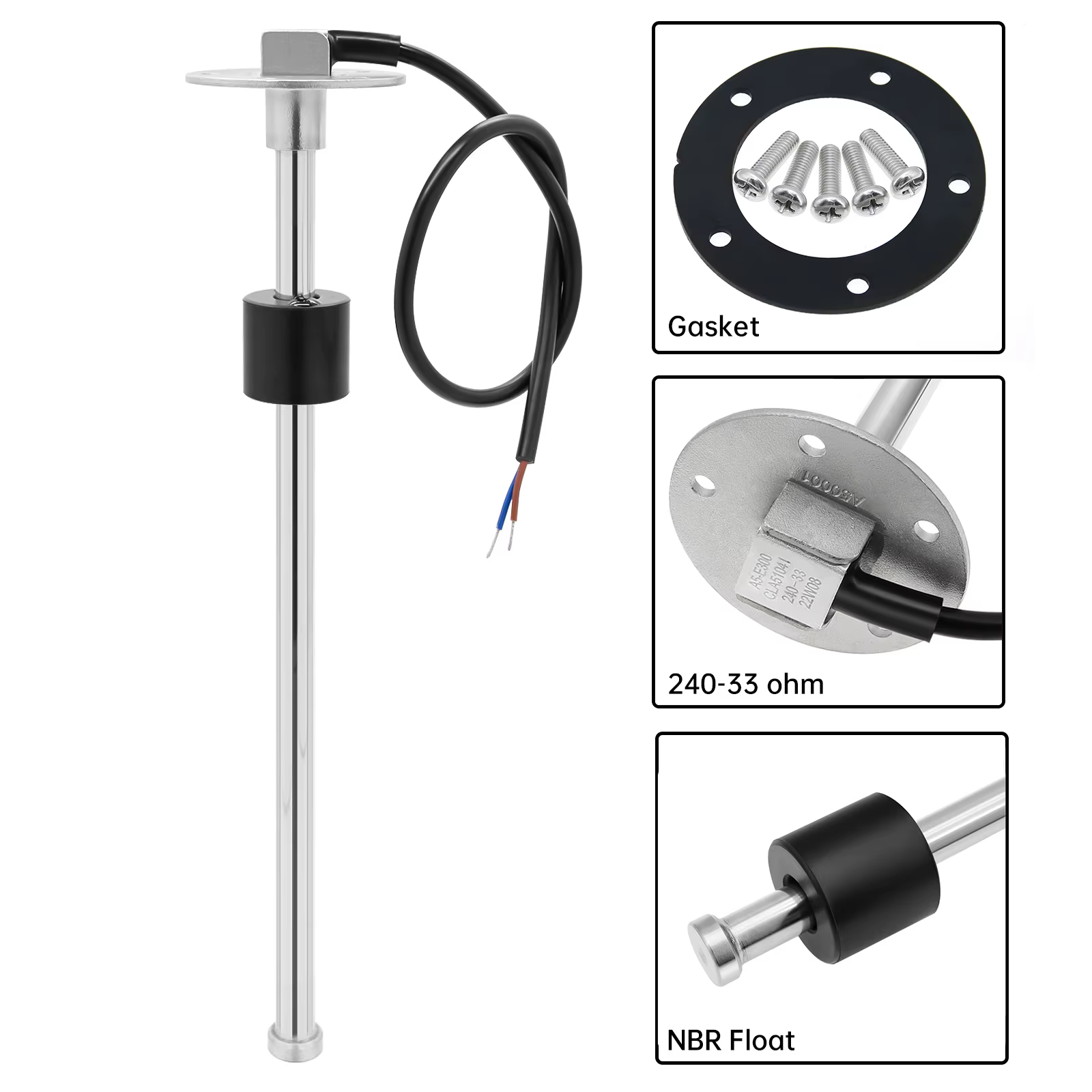 Sensor de nivel de combustible 240-33 ohm para coche y barco