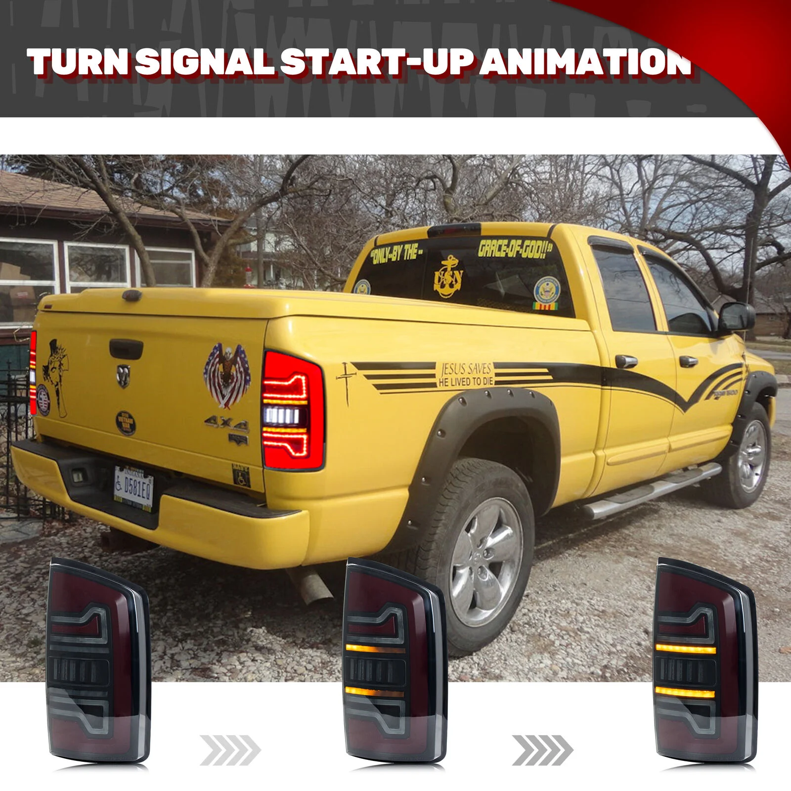 Pilotos traseros LED secuenciales Dodge Ram 1500-3500 (2002-2005) - imagen 4