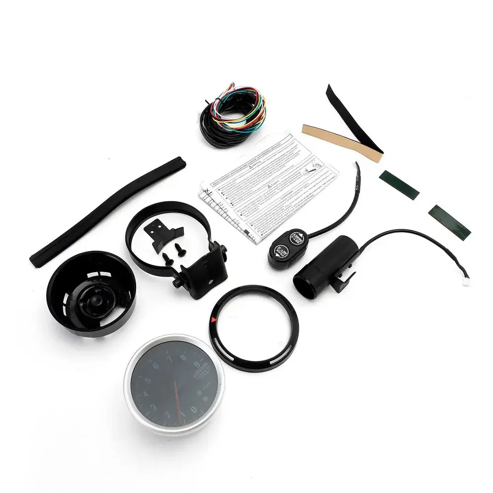 Tacómetro LED 7 colores 3.75" 0-9000 RPM con luz de cambios – 12V - imagen 3