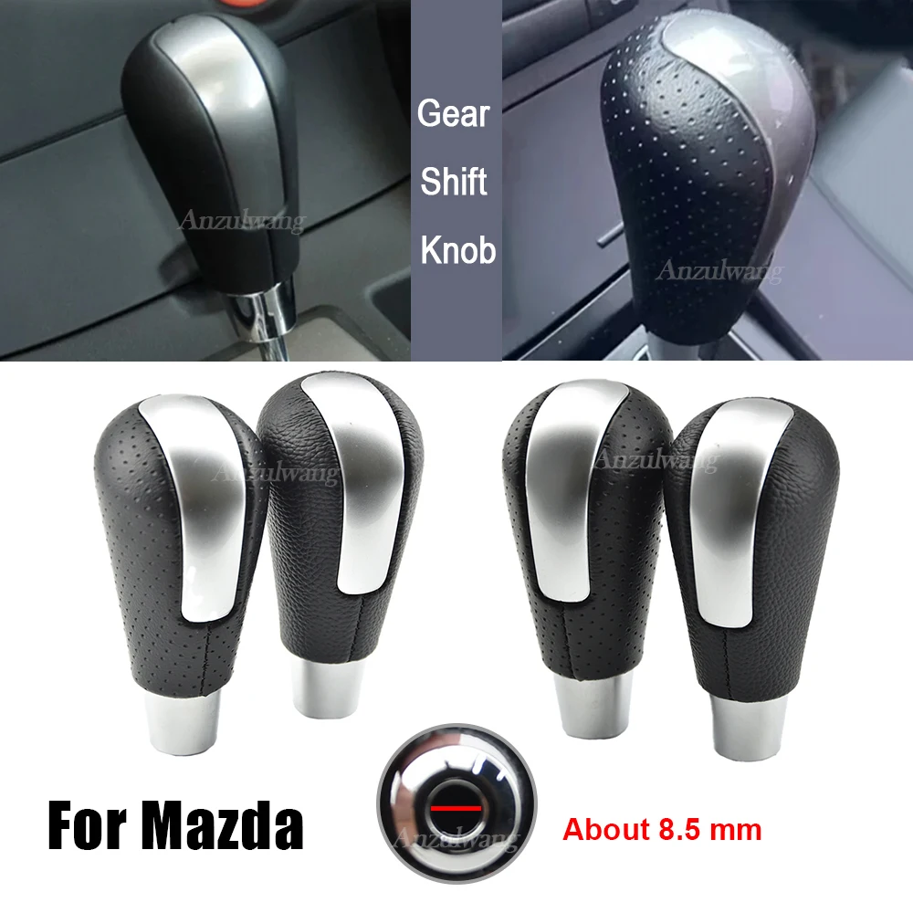 Perilla de cambio automática con diseño de cuero y ABS