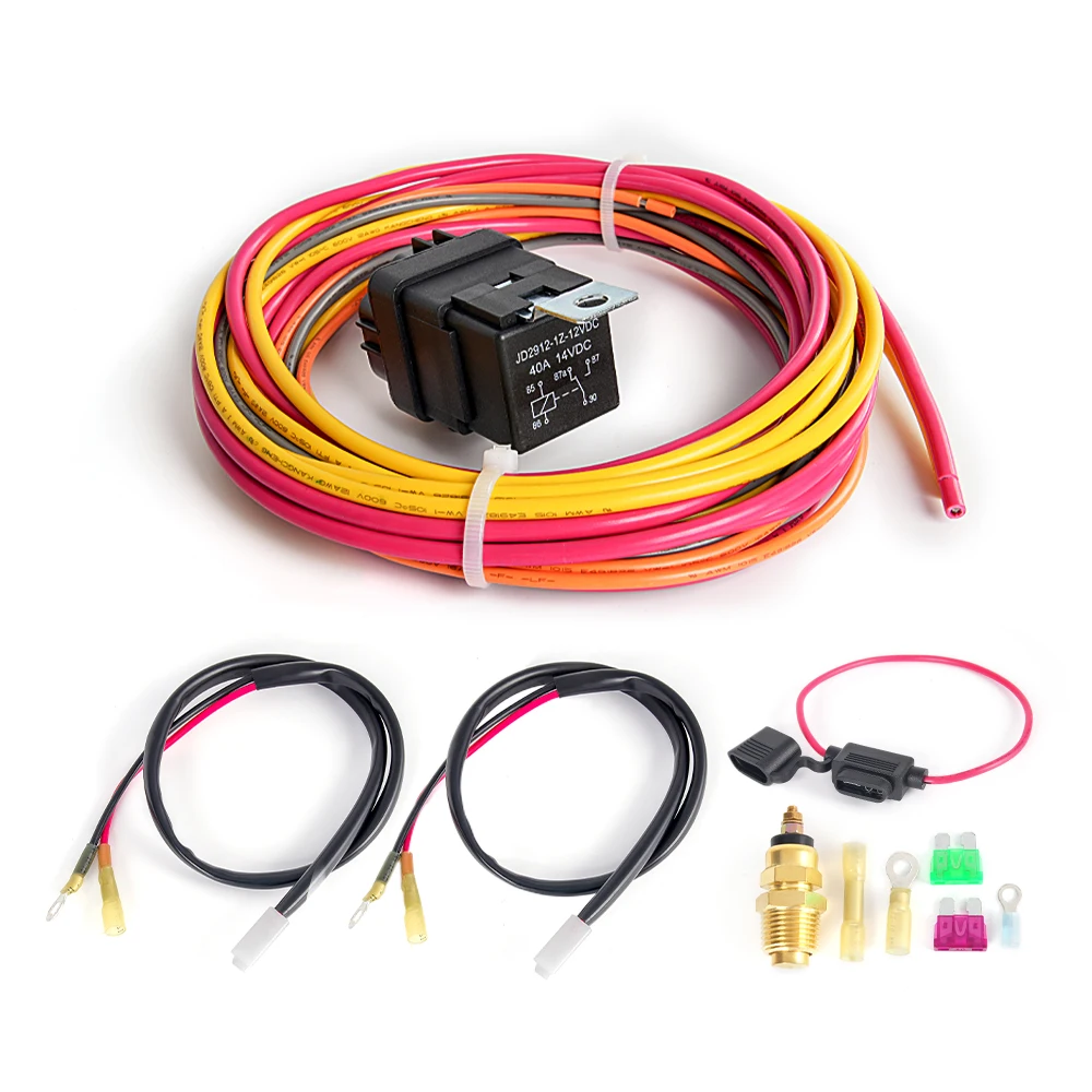 RASTP WH004 Kit cableado ventilador eléctrico con relé y termostato - imagen 2