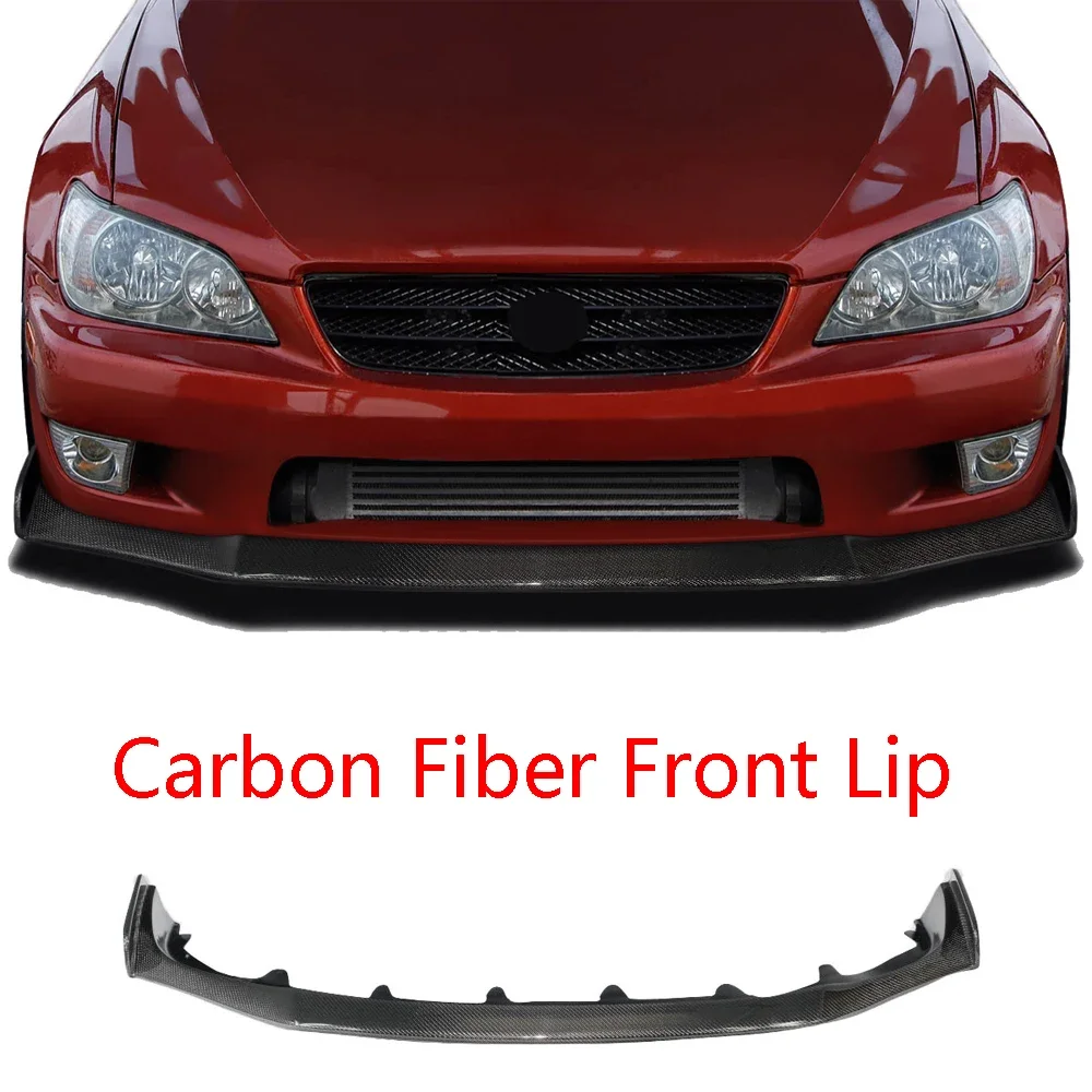 Labio delantero de fibra de carbono instalado en Toyota Lexus IS300