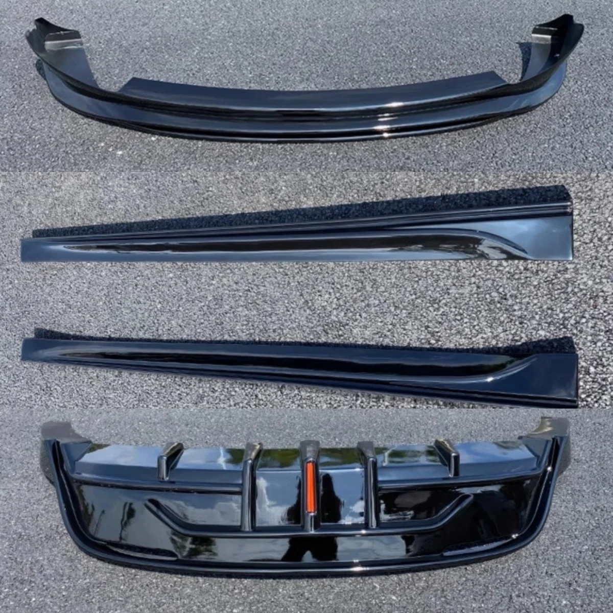 Kit aerodinámico negro brillante para Tesla Model Y 2021-2023