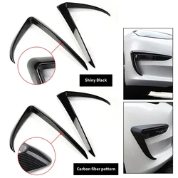 Adhesivos fibra carbono parachoques delantero Tesla Model 3 2017-19