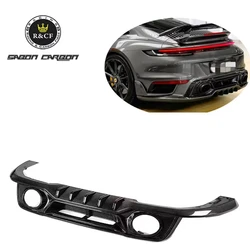 Alerón difusor trasero fibra de carbono Porsche 911 992 Turbo S